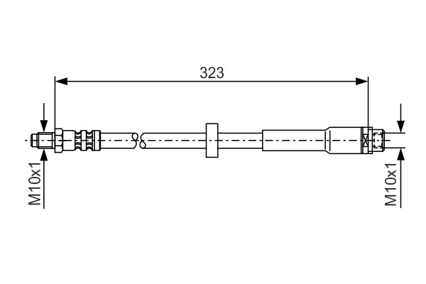 1X Bosch 1 987 476 293 Bremsschlauch FüR Audi-image