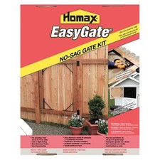 Homax 80099 No-Sag Gate Kit, Steel, Black, Powder-Coated, For: Fence, Driveway,
