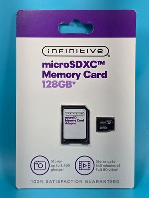 Infinitive MicroSDXC 128GB Memory Card With Adapter