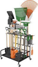Garden Tool Organizer Rack with Wheels up to ...