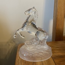 Glass Horse Ornament 16cm Tall