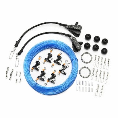 Tigress Pro Series Triple Rigging Kit Outrigger Mesh Bag 100 Yd Mono