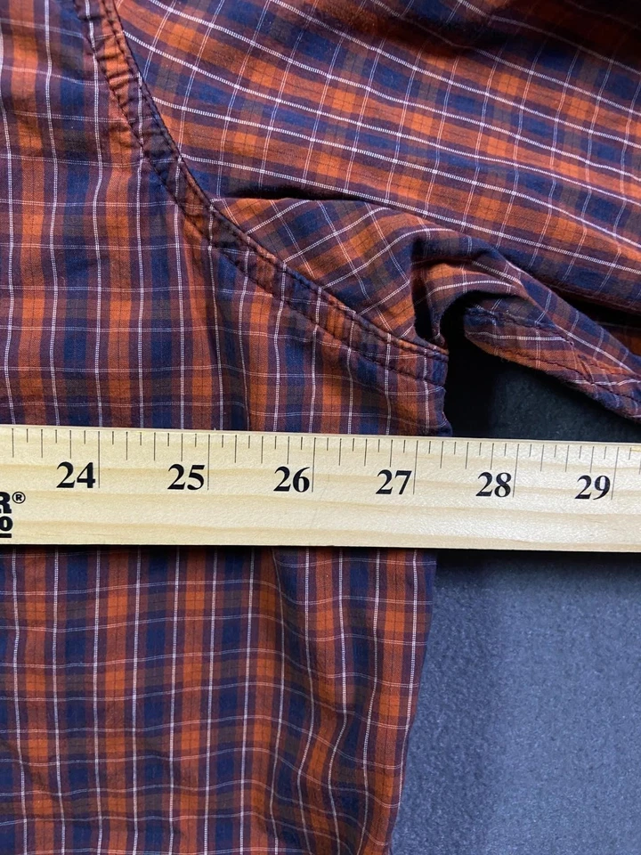 5.11 Tactical Red Plaid Snap Button Long Sleeve Shirt Mens 2XL 27.5x29 - Image 4 of 4