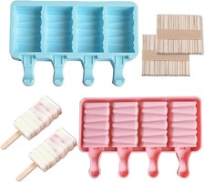 Set of 2 Ice Cream Palettes Mold, Cakesicle Molds Silicone, Cake Pop Mold,Silico