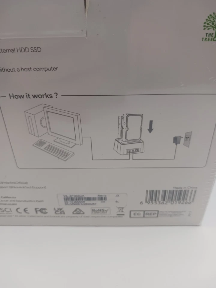 Wavlink WL-ST334UA USB 3.0 Dual Bay Docking System Plug & Play New Sealed - Image 4 of 4