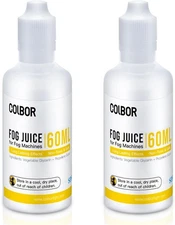 COLBOR Fog Machine Liquid Set, 2.03 fl oz (60ml)*2 Juice High Density... 