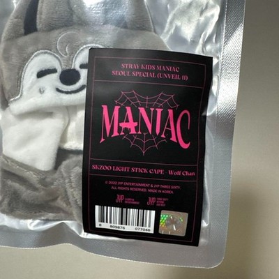 Stray Kids SKZOO ペンライトカバー 【Wolf Chan】 Stray Kids WOLF CHAN MANIAC Official SKZOO Light Stick Cape