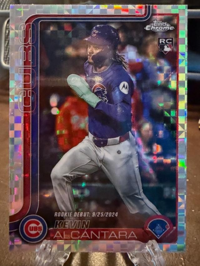 2025 Topps Chrome Update - Kevin Alcantara #USC25 X-Fractor SP RC Rookie Cubs