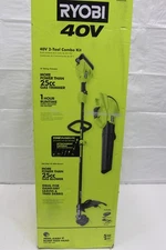 Ryobi (RY40CK201K) 40V 15 in String Trimmer  Blower Kit W/ 4 Ah Battery