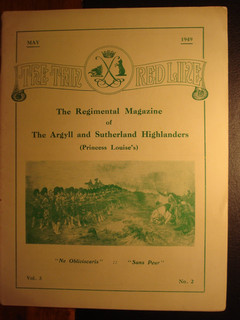 Argyll Highlanders Journal Regiment Scotland British Army Military History
