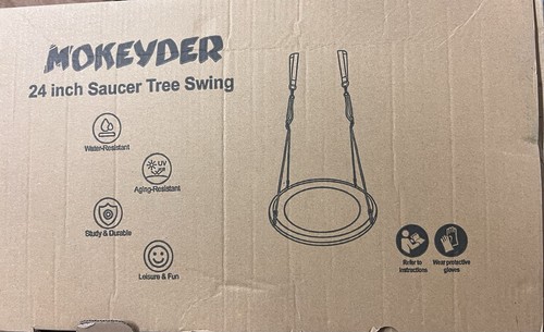 Saucer Tree Swing Set 24 Inch Round Adjustable - Picture 4 of 6