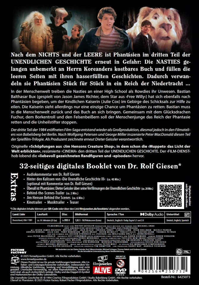 Die unendliche Geschichte III - Rettung aus Phantásien (Teil 3) (1994) [DVD] - Bild 2 von 4