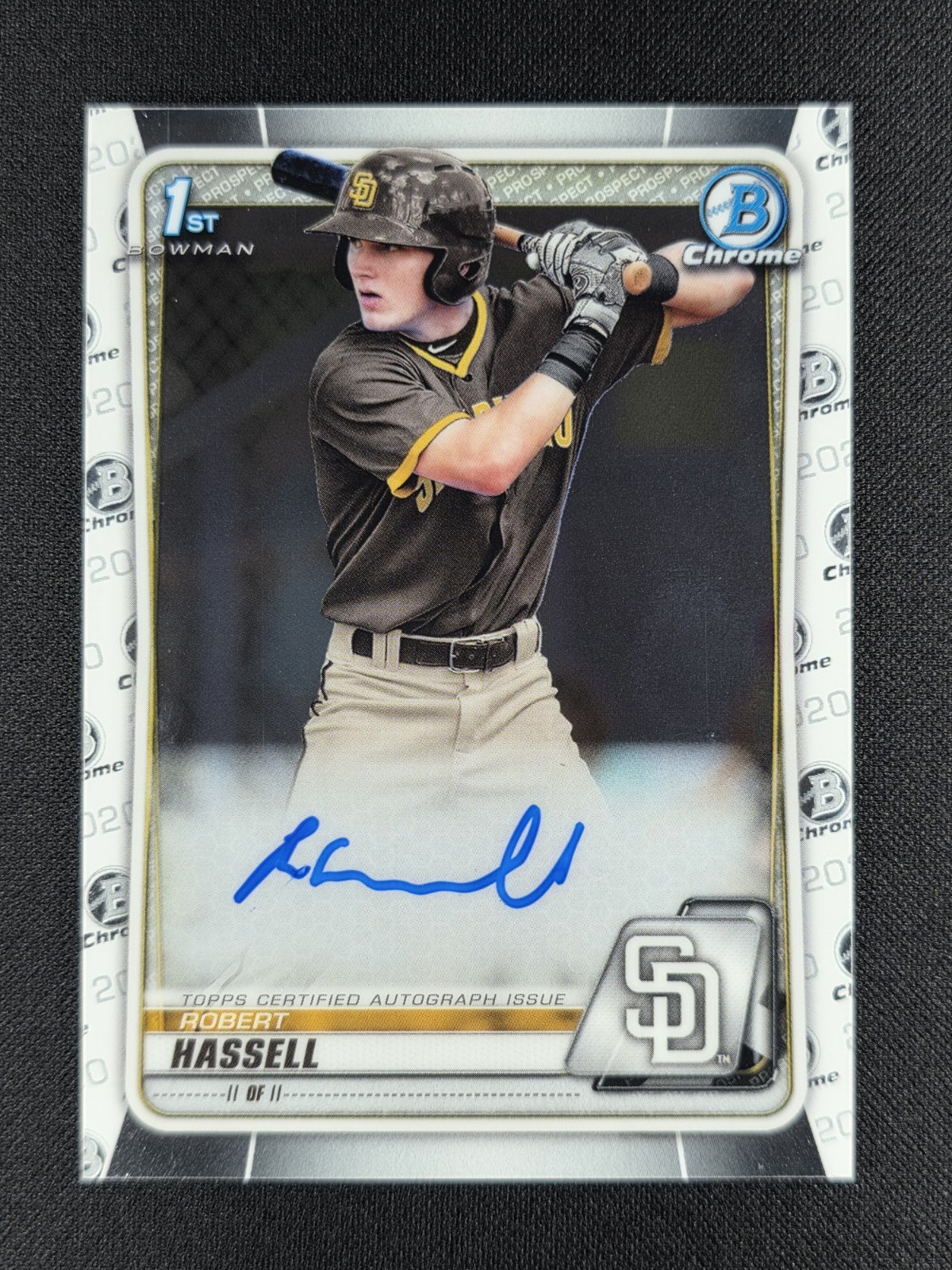 Robert Hassell 2020 Bowman Chrome Draft 1st Auto NATIONALS