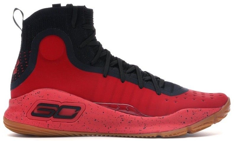 Under Armour Curry 4 Red Black Gum for sale | eBay