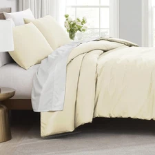 , Inc. Oversized Queen Duvet Cover Set Soft, Stain-Resistant Includes 1 Duvet...