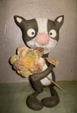 PATTERN Primitive Skunk Doll Skunk Doll Fabric Flowers NEW Frogs to Fairy Dust