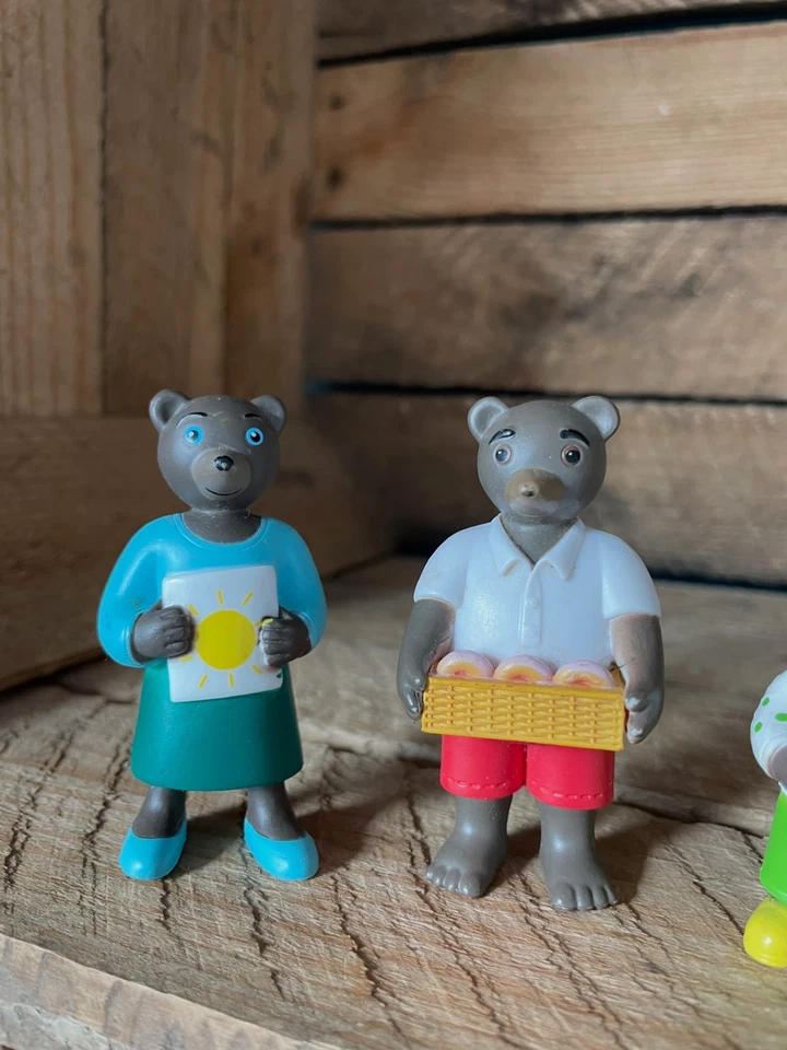 Lot de 5 figurines PVC Petit Ours Brun Bayard Presse D. Bour - Photo 2/4