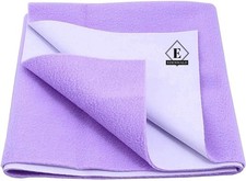 Waterproof Quick Dry Sheet for Baby  Baby mat for Bed  Purple Medium 