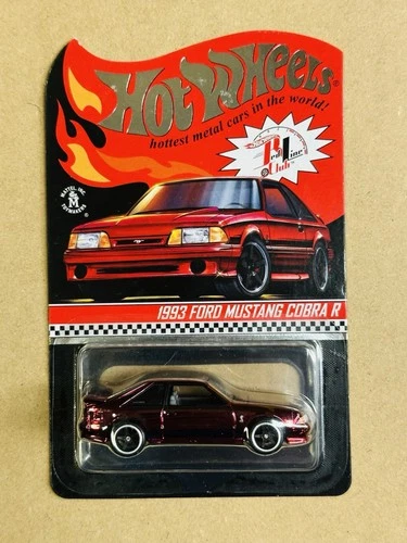 Hot Wheels RLC Redline Club 1993 Ford Mustang Cobra R Foxbody Red Real Riders