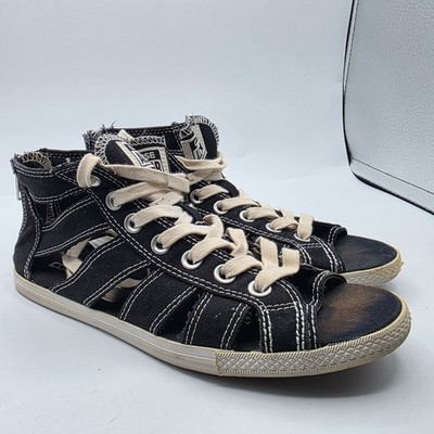 Converse Chuck Taylor All Star Gladiator Womens Size 7 Black White Sandals