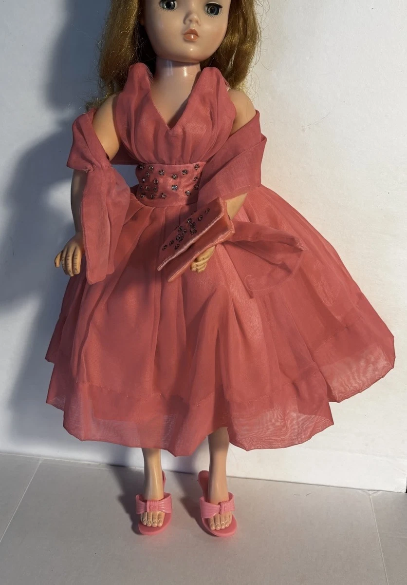 open lace back dress Dress for 18” Miss Revlon – Vintage Doll Boutique