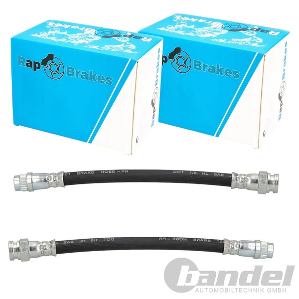 2X RAP Brakes Bremsschlauch Hinten Passend FüR CitroËN C2 C3 C4 DS4 DS Peugeot 1-image