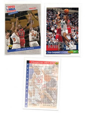 (LOT OF 3) MICHAEL JORDAN IN BACKGROUND OF ANOTHER PLAYERS CARD  (SEE SC...