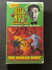 SIGNED - Bill Nye The Science Guy The Human Body: The Inside Scoop! VHS Disney