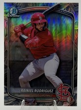 Rainier Rodriguez 2025 Bowman Chrome RC Refractor Snack Pack Sunflower Seed