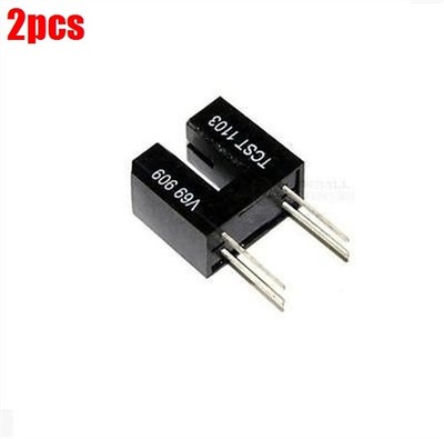 2Pcs Dual Row Opto Slot 3.1MM Trans Thru 4-Lead TCST1103 Sensor New Ic ks