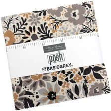 Posh Moda Charm Pack 42 100% Cotton 5" Precut Fabric Squares