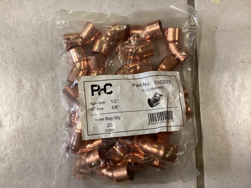 (lot of 25) 1/2" 45 degree Street Copper Elbow Fitting FREE SHIPPING