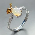 Gemstone Natural Opal Ring 925 Sterling Silver Size 6 /R462755