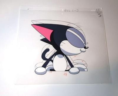 Cyborg Kuro Chan Cel Art Sakamoto Chinatsu Cell Animation Vintage Rare