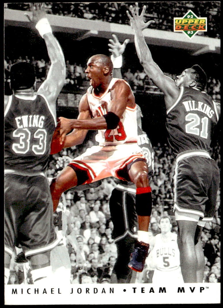 1992-93 Upper Deck #TM5 Michael Jordan Team MVPs E1