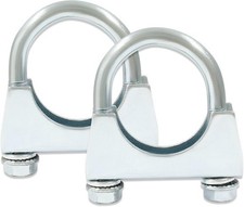 1-1/2'' U Bolt Muffer Exhaust, Heavy Duty Exhaust Clamp with Saddl Size: 1-1/2