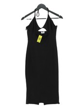 Oh Polly Bodycon Midi Dress UK12 in Black