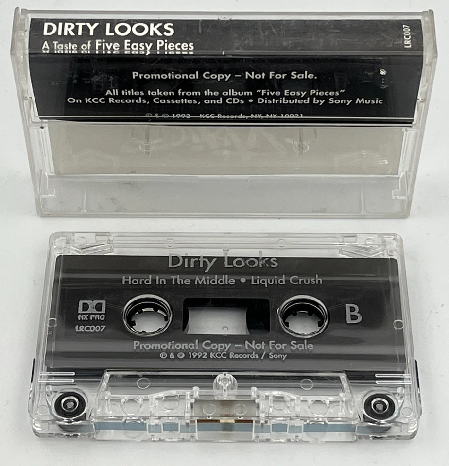 Dirty Looks A Taste Of Five Easy Pieces Promo Sampler Cassette Very Rare Tested - Image 2 of 3