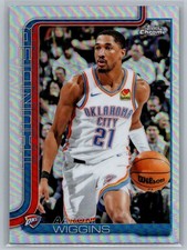 2025-26 Topps Chrome #196 Aaron Wiggins Refractor