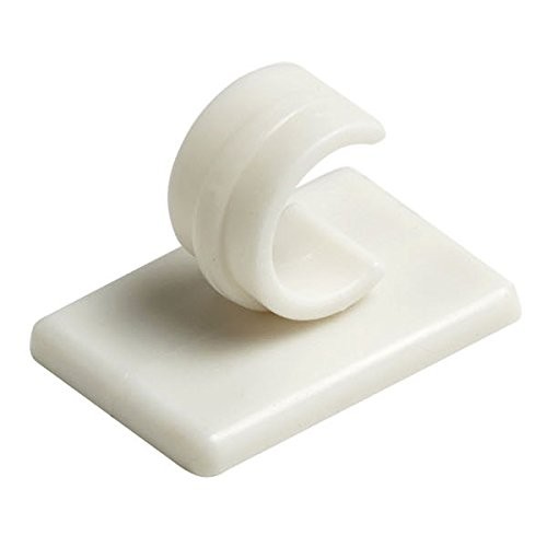 Self Adhesive Stick On Centre Supports For Curtain Rods Pack Of 10, White