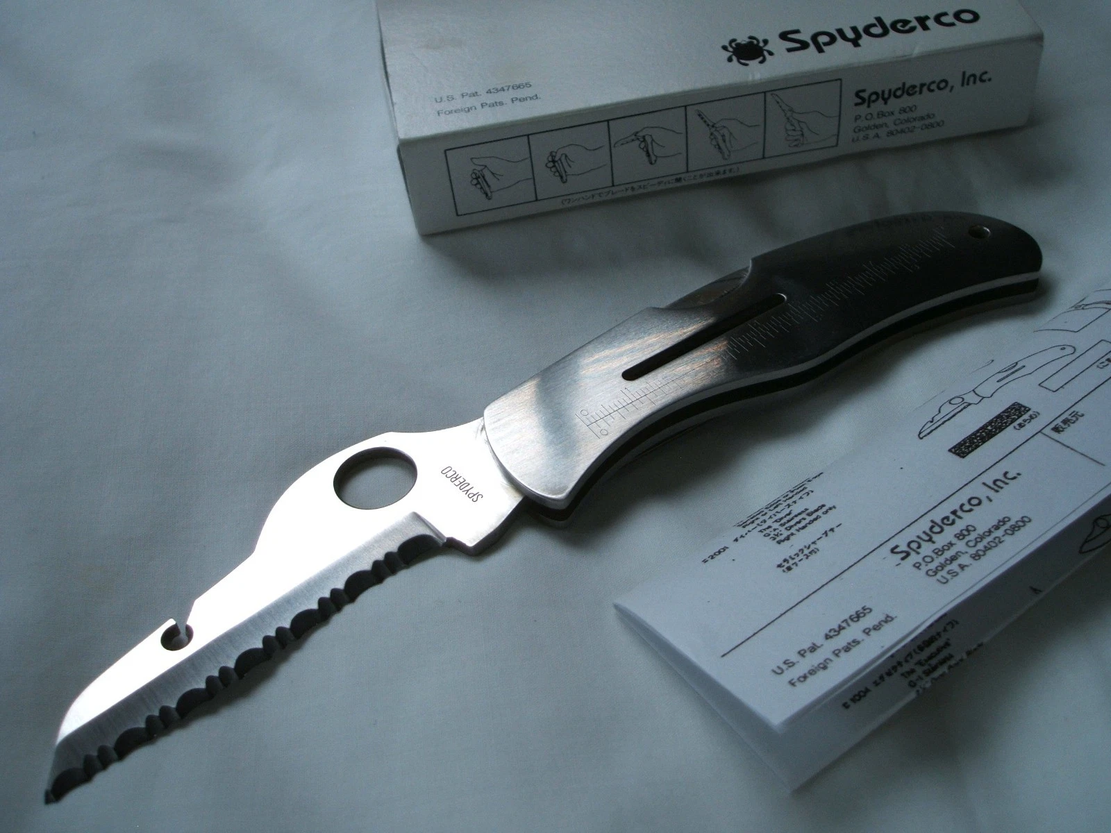 Vintage Spyderco 2001 Pre-Diver. New old stock with Japan market box.
Opens in a new window or tab