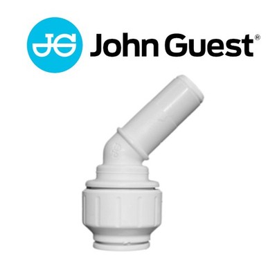 John Guest Speedfit Kunststoff Steckfitting, Einsteck Winkel-Verbinder 45°, PEM