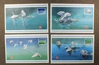 China PRC 1983 Swans set of 4 large size Fleetwood FDC - attractive