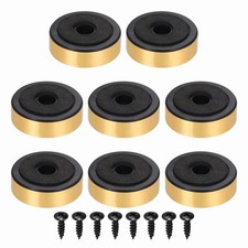 8 Pcs Speaker Isolation Feet,48mmx15mm Plastic Foam Shock Absorption Gold
