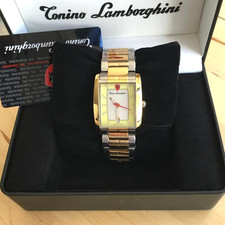 LAMBORGHINI GENTS SWISS WATCH UL67CT/C WITH TWO TONE STAINLESS STEEL