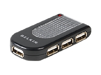 BELKIN Hi-Speed USB 2.0/ 4-Port LIGHTED Hub BLACK