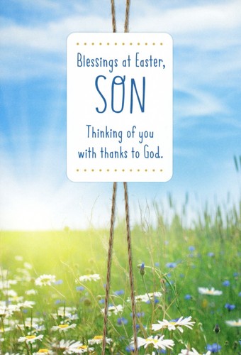 Religious EASTER Card FOR SON, Blessings Thanks to God Romans 5 by DaySpring +✉ - 第 1/5 張圖片