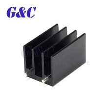 10/50PCS 16 16 25mm Aluminum Heatsink Radiator Cooler For double TO-220
