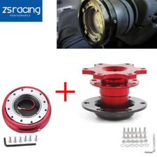 2X Universal 6 Hole Steering Wheel Quick Release Hub Racing Adapter Snap Off