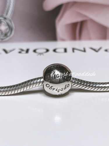 Original Pandora Thank You Charm in verschiedenen Sprachen mit Geschenkbox - Bild 6 von 8
